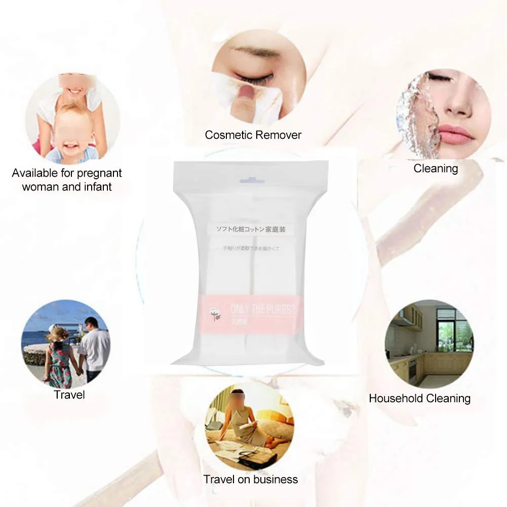 1000PCS Ultra Thin Makeup Remover Cotton Pads Facial Cotton Pads, Cotton Pads for TonerSet of 90 Makeup Remover Sheets and 1000 Toner Pads, Multi Purpose Facial Cotton (1000pcs)