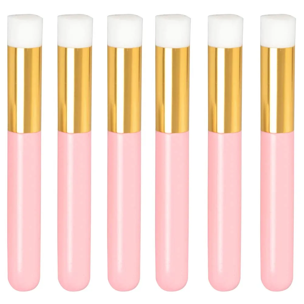 12 Pcs Eyelash Cleaning Brush Lash Extension Cleanser Shampoo Soft Makeup Brushes for Blackhead Remover Tool Nose Washing with a Dozen Mascara Brushes Wands,Pink Pink