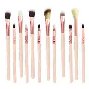 12 Pcs Makeup Brush Set Premium Synthetic Foundation Powder Concealer Eyeshadows Blush Cosmetic Makeup Brushes Kit