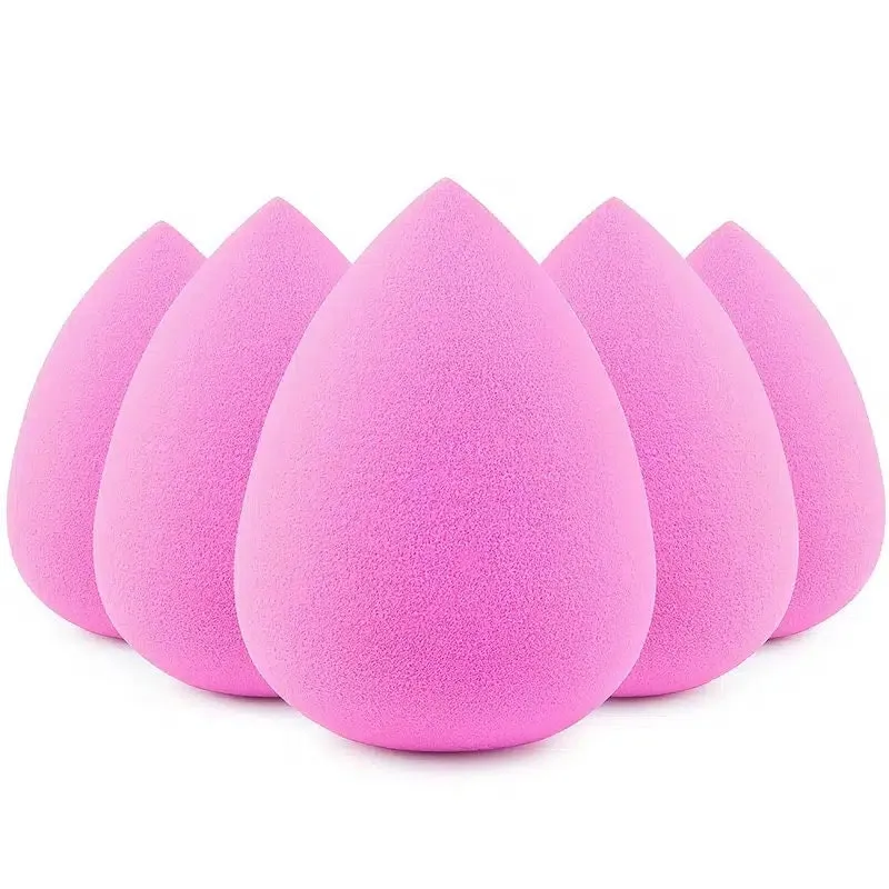 5 Pcs Makeup Sponge Set | Foundation Blending Beauty Sponge | Pink Makeup Sponges