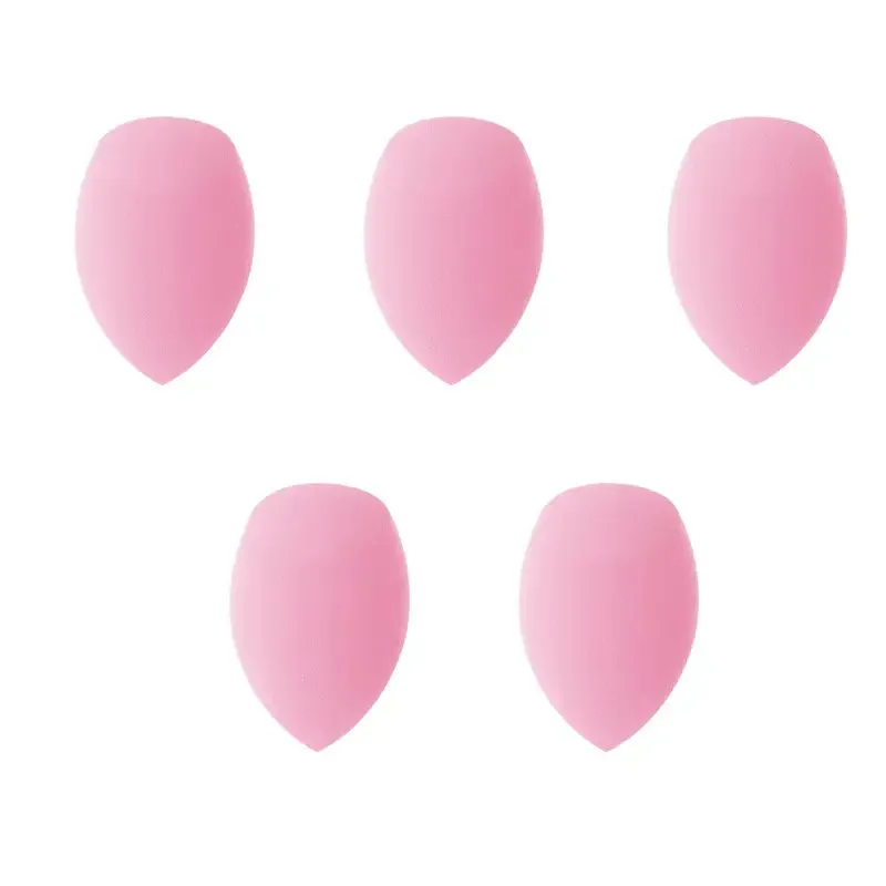 5Pcs Makeup Sponge Set | Foundation Blending Beauty Sponge | Pink Makeup Sponges | Flawless For Liquid Cream And Powder