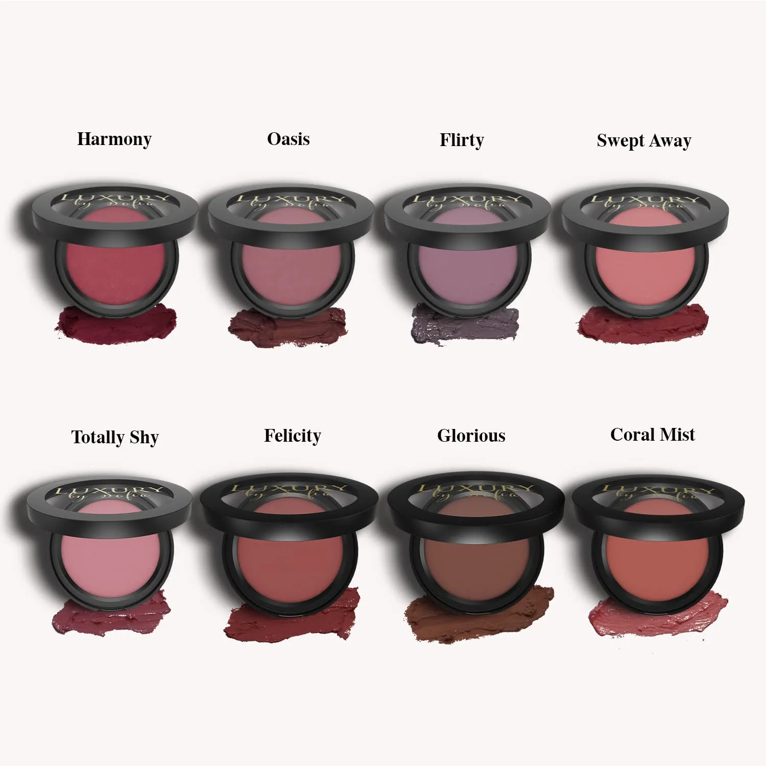 All Natural Cream Blush for Lip & Cheek Makeup Contouring, Flirty