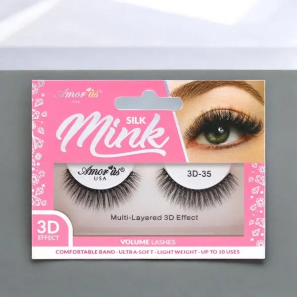 Amor Us Silk Mink Volume Lashes 3D Effect 3D-35