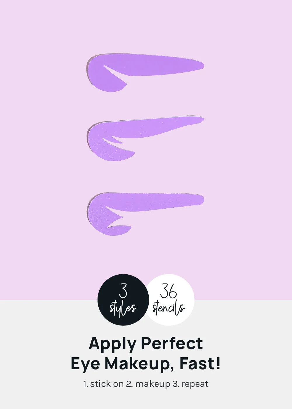 AOA Perfect Winged Eyeliner Sticker Templates