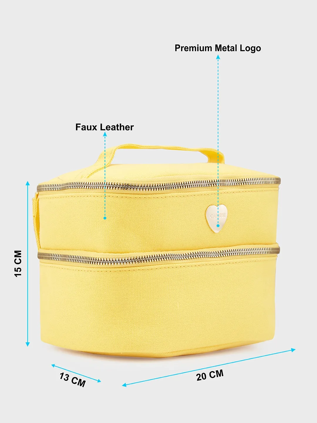 Caprese Keats Vanity Large Yellow Handheld Bag