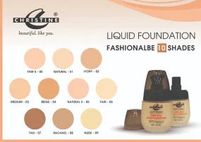 CHRISTINE MATT FINISH LIQUID FOUNDATION TAN-07