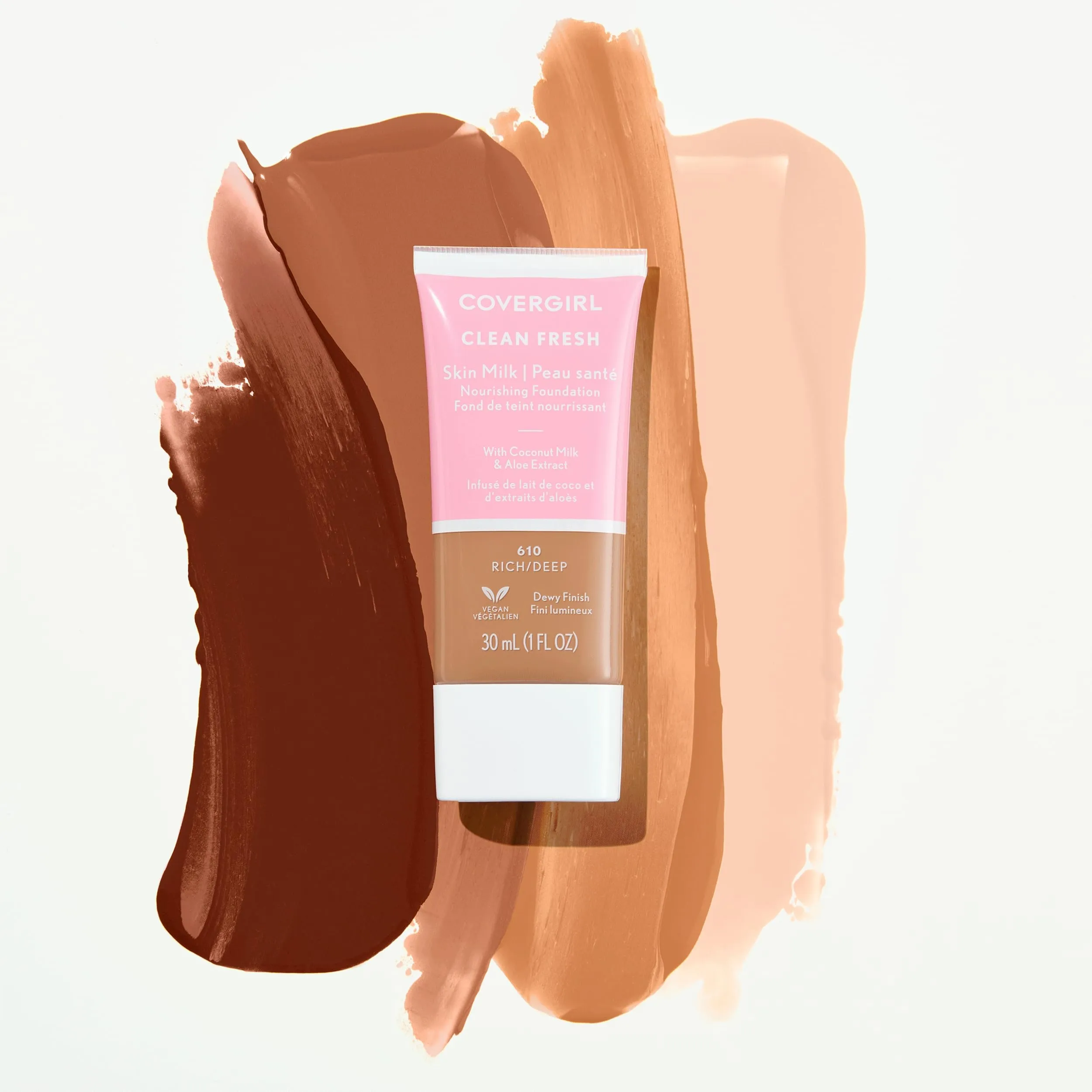 COVERGIRL, Clean Fresh Skin Milk Foundation, Light/Medium, 1 Count (packaging may vary)