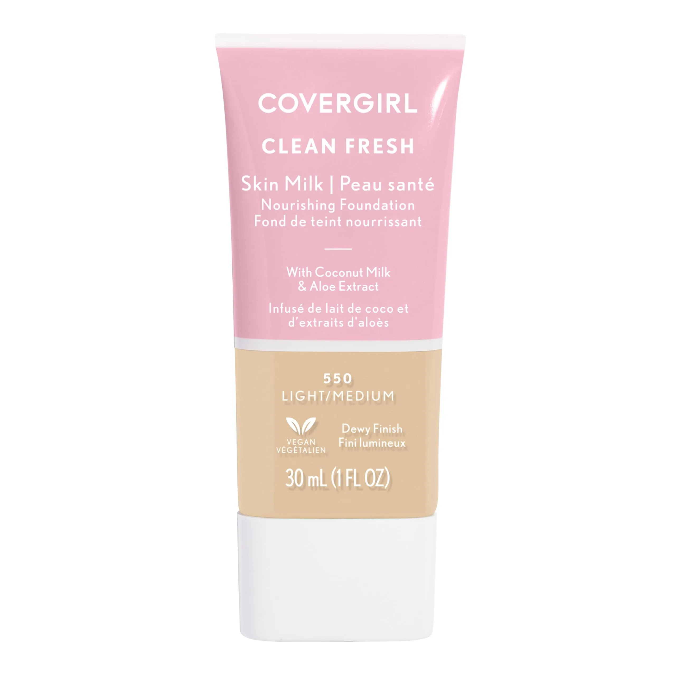 COVERGIRL, Clean Fresh Skin Milk Foundation, Light/Medium, 1 Count (packaging may vary)