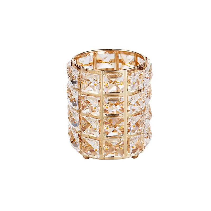 Crystal Round Makeup Brush Holder