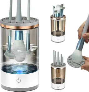 Electric Makeup Brushes Cleaner,Portable USB Reusable Cosmetic Brush Cleaner Machine,Make Up Brush Cleaning Tool to Wash Dry All Size Makeup Brush,Great Gift for Women, Girlfriend,Valentine's Day