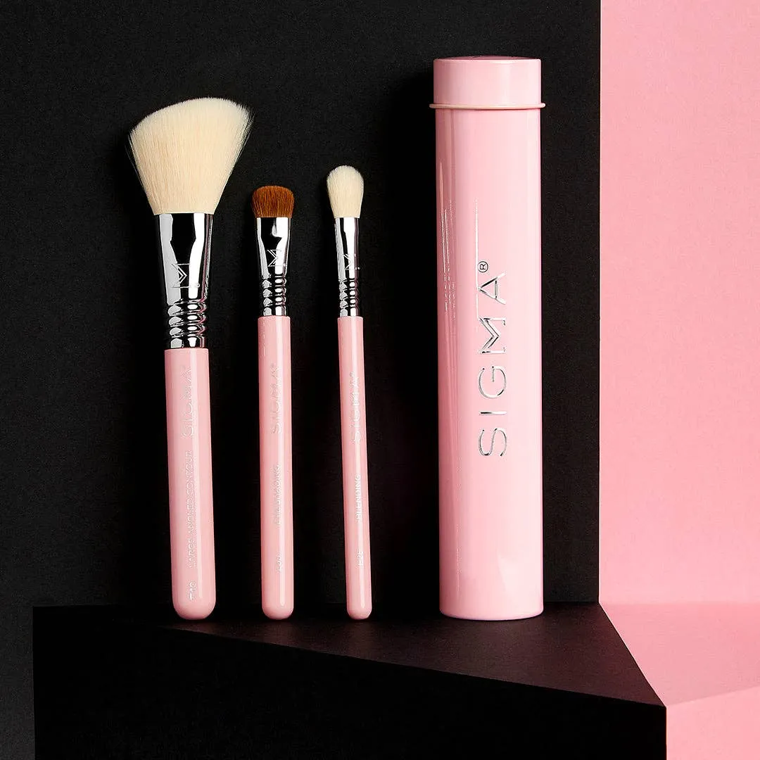 ESSENTIAL TRIO BRUSH SET - PINK