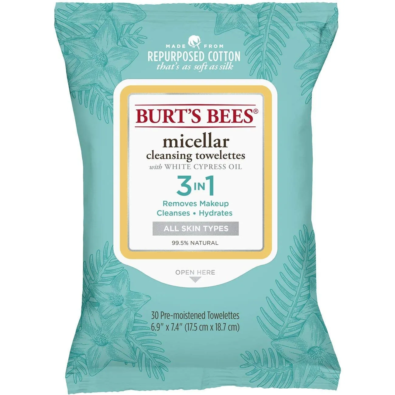 Facial Cleansing Towelettes - Micellar (30 towelettes per pack)