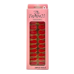 Famina21 Premium Fake Nails 24 Pcs #9