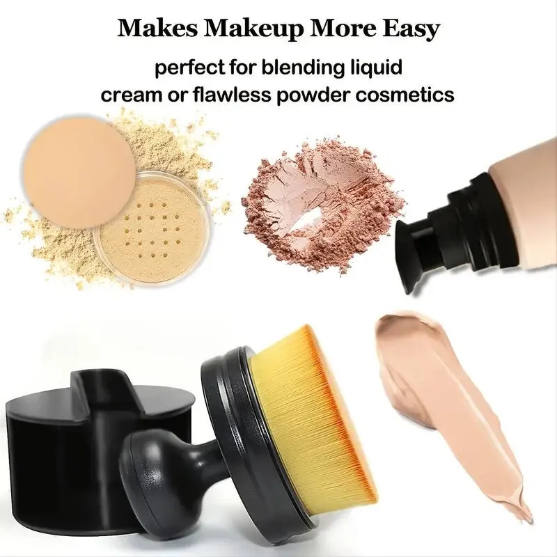 Foundation Makeup Brush | Travel Kabuki Foundation Brush For Face & Body | Large Full Coverage Makeup Brushes