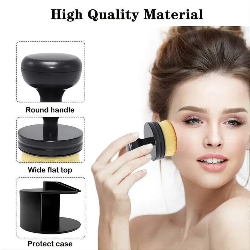 Foundation Makeup Brush | Travel Kabuki Foundation Brush For Face & Body | Large Full Coverage Makeup Brushes