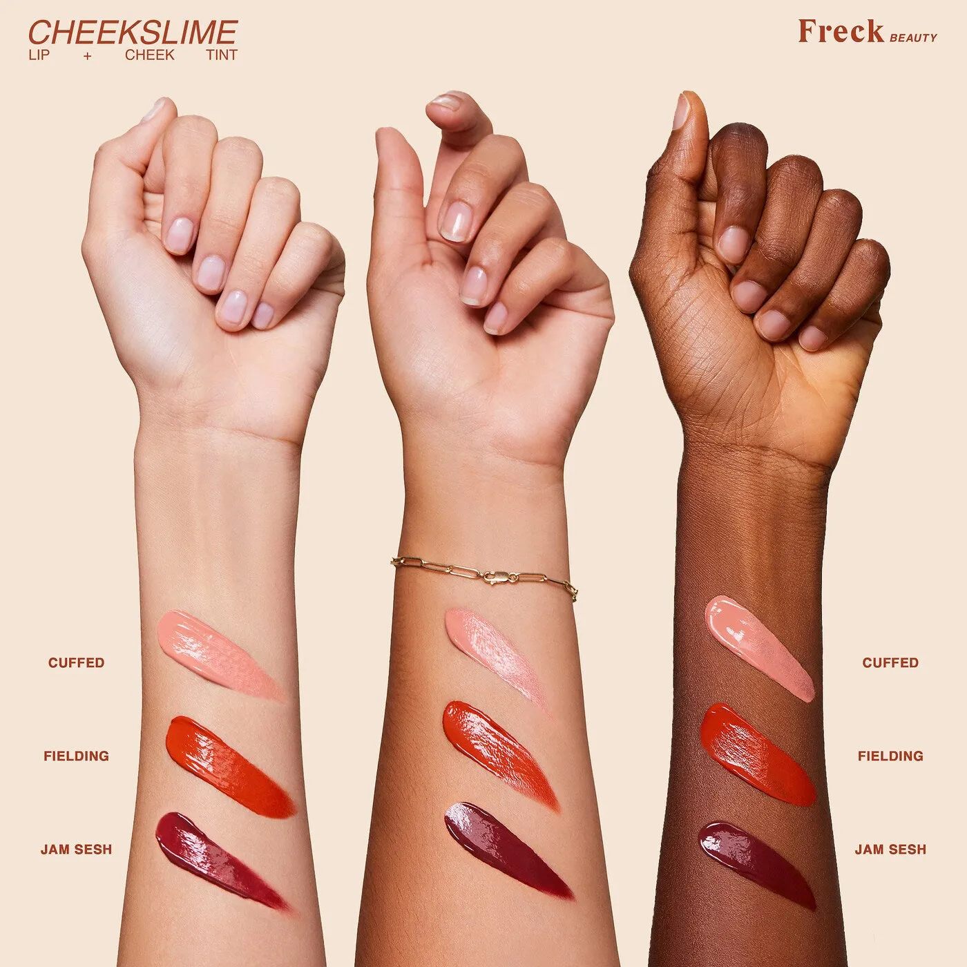 Freck Beauty - Cheekslime Blush   Lip Tint with Plant Collagen - Orange Wine