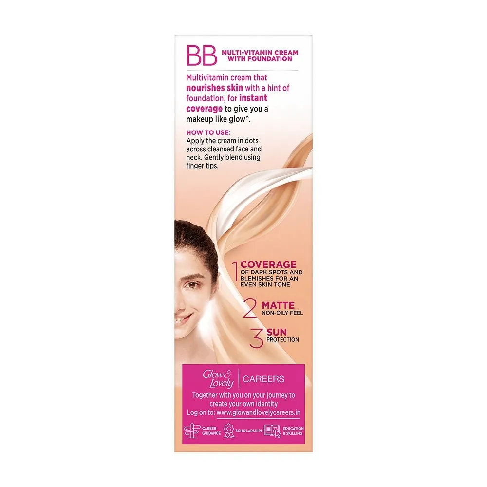 Glow & Lovely BB Multi-Vitamin Cream With Foundation - 40g