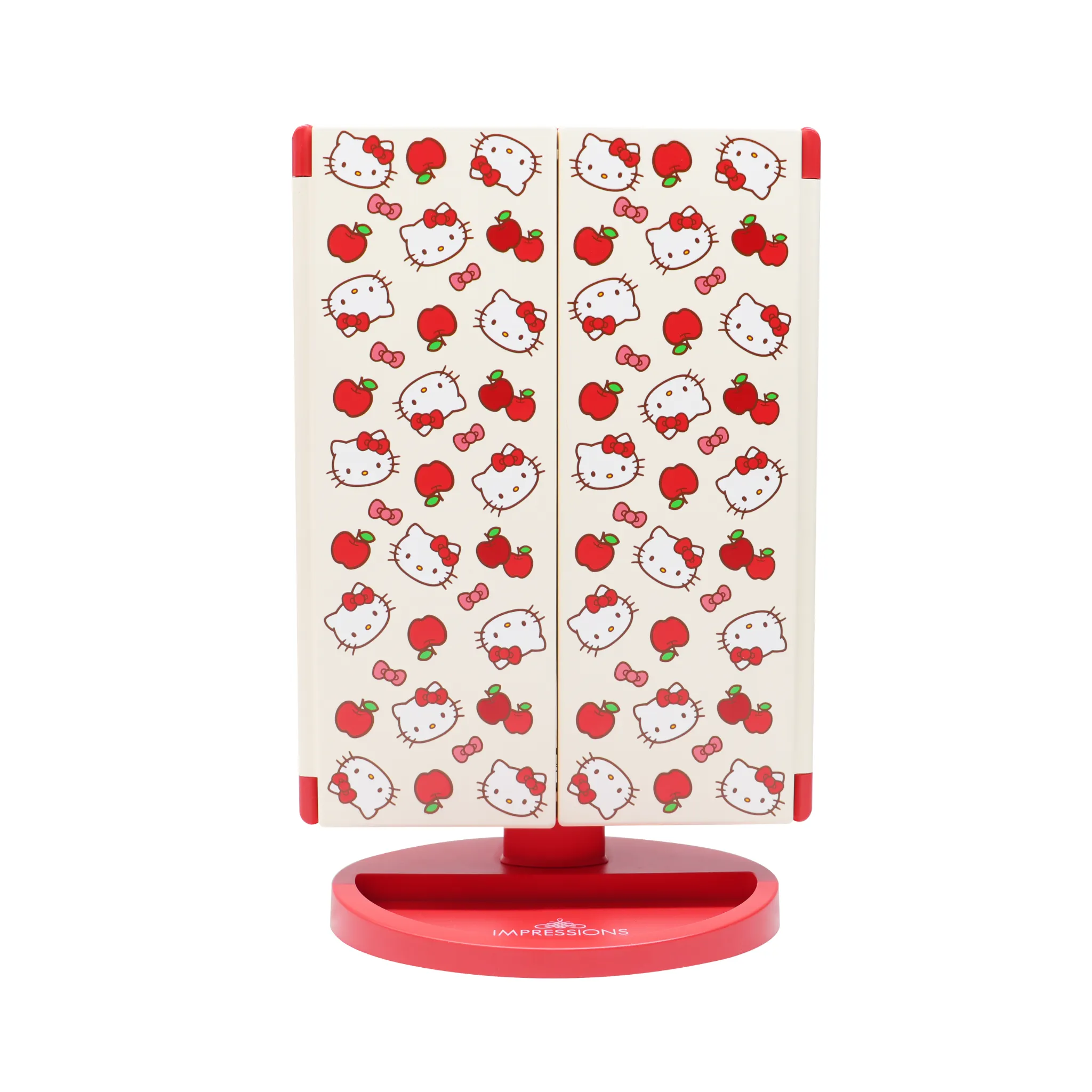 Hello Kitty®️ Apples Trifold LED Makeup Mirror