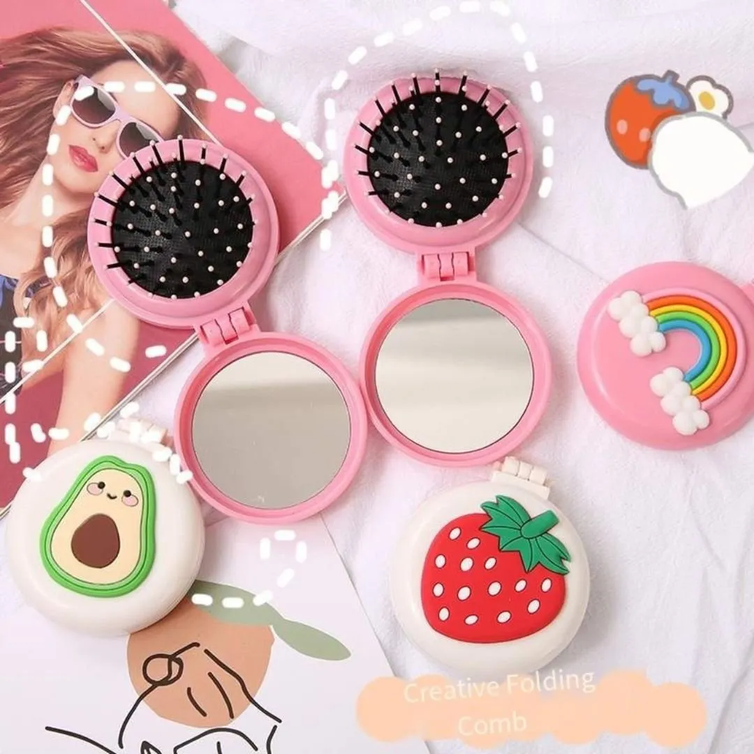 Hold my Avocado Pocket Mirror with Comb