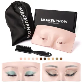 Imakeupnow - Makeup Practice Face Board #21 Light Pale 4 - Brown Eyes