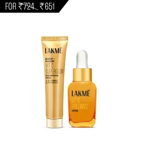 Lakmē VitC Superglow Primer   Serum combo