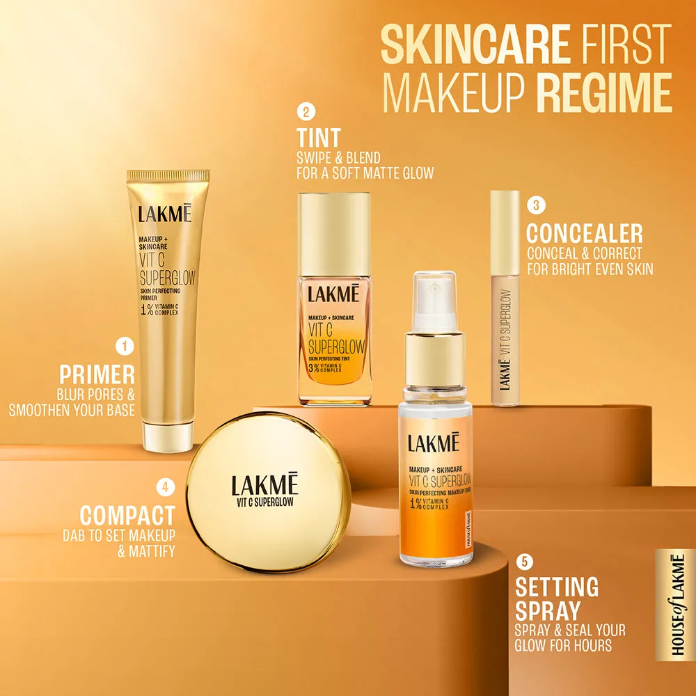 Lakmē VitC Superglow Primer   Setting Spray Combo
