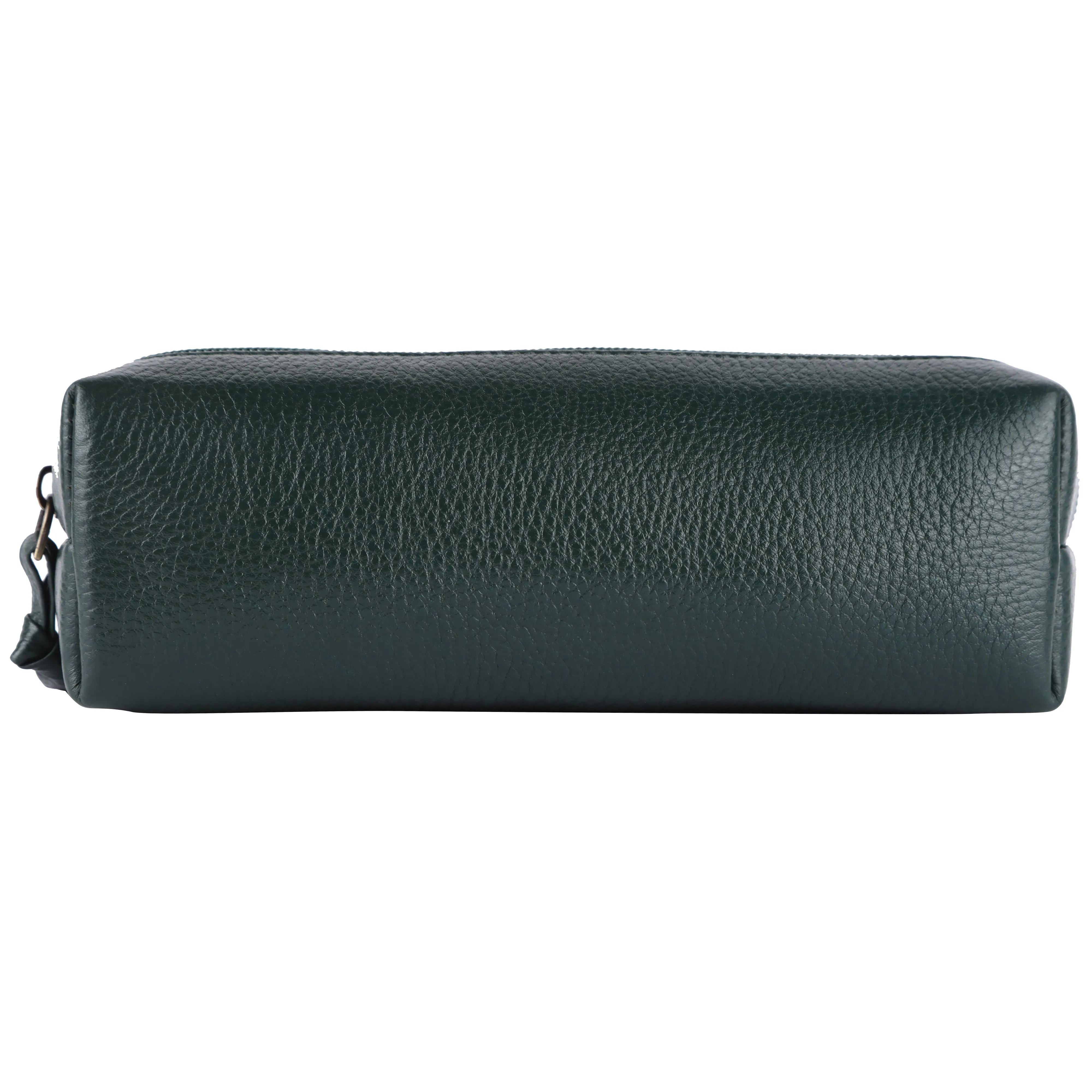 Leather Utility Pouch - Multi-Use Pencil Case, Cosmetic, Stationery, Coin, and Makeup Brush Pouch for Women & Men