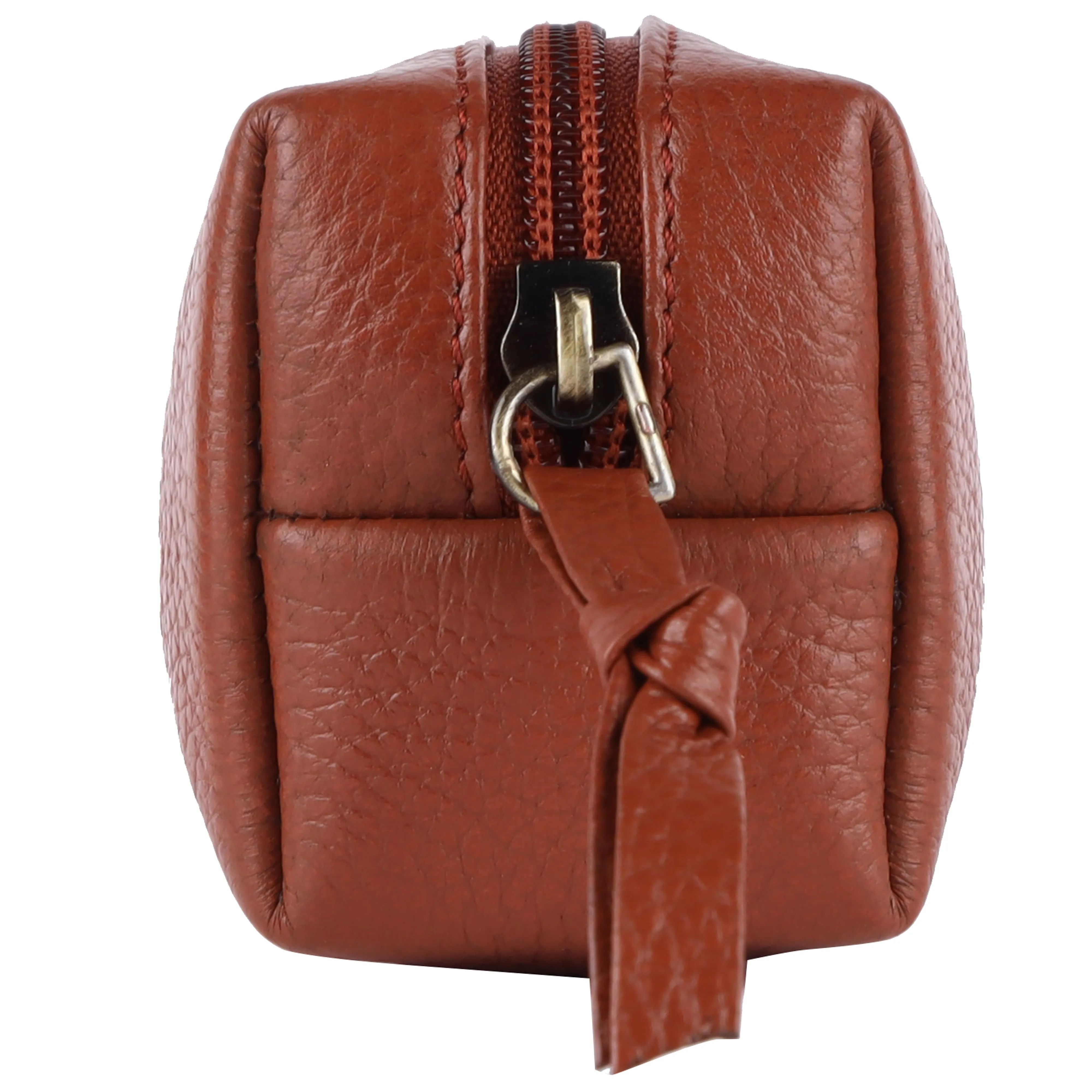 Leather Utility Pouch - Multi-Use Pencil Case, Cosmetic, Stationery, Coin, and Makeup Brush Pouch for Women & Men