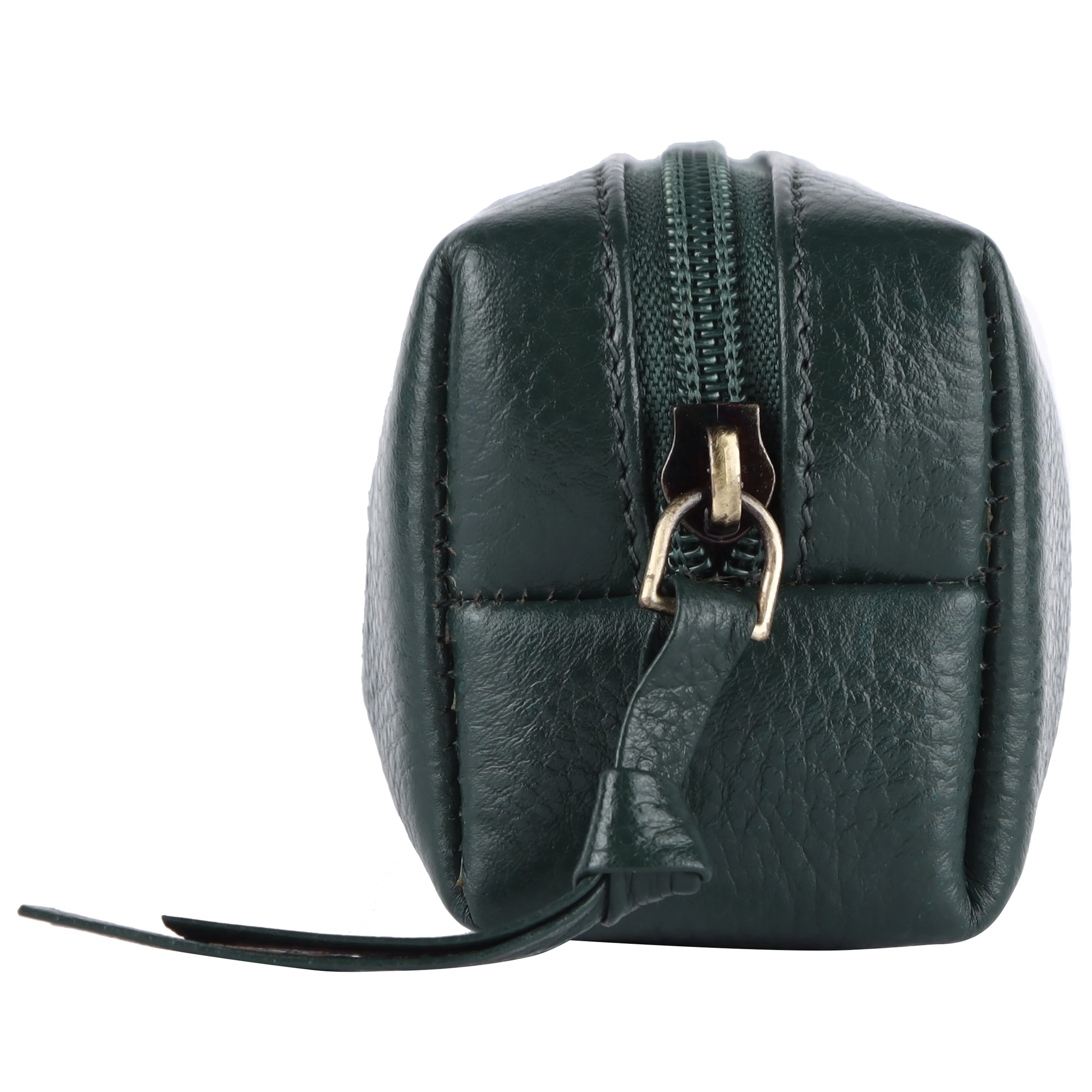 Leather Utility Pouch - Multi-Use Pencil Case, Cosmetic, Stationery, Coin, and Makeup Brush Pouch for Women & Men