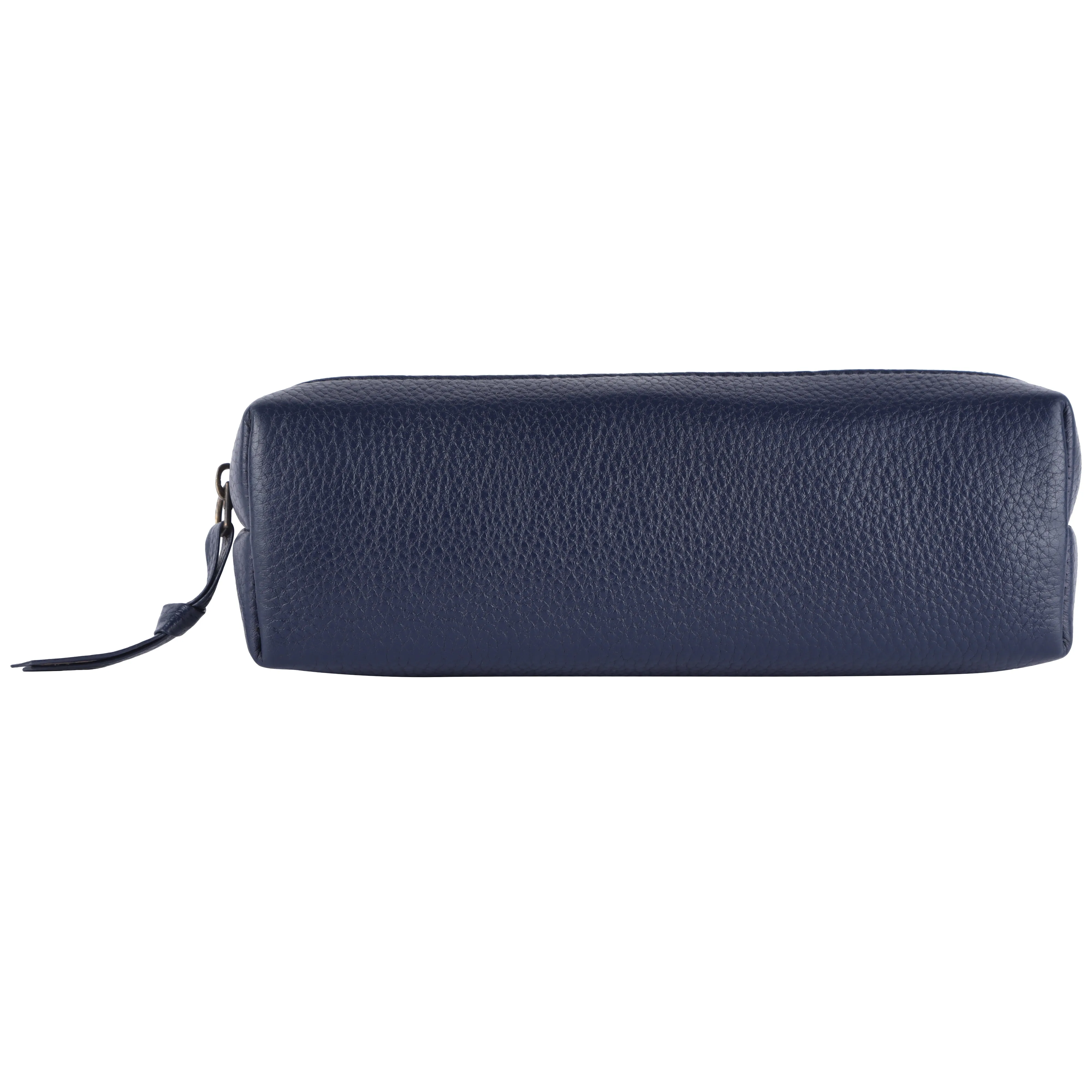 Leather Utility Pouch - Multi-Use Pencil Case, Cosmetic, Stationery, Coin, and Makeup Brush Pouch for Women & Men