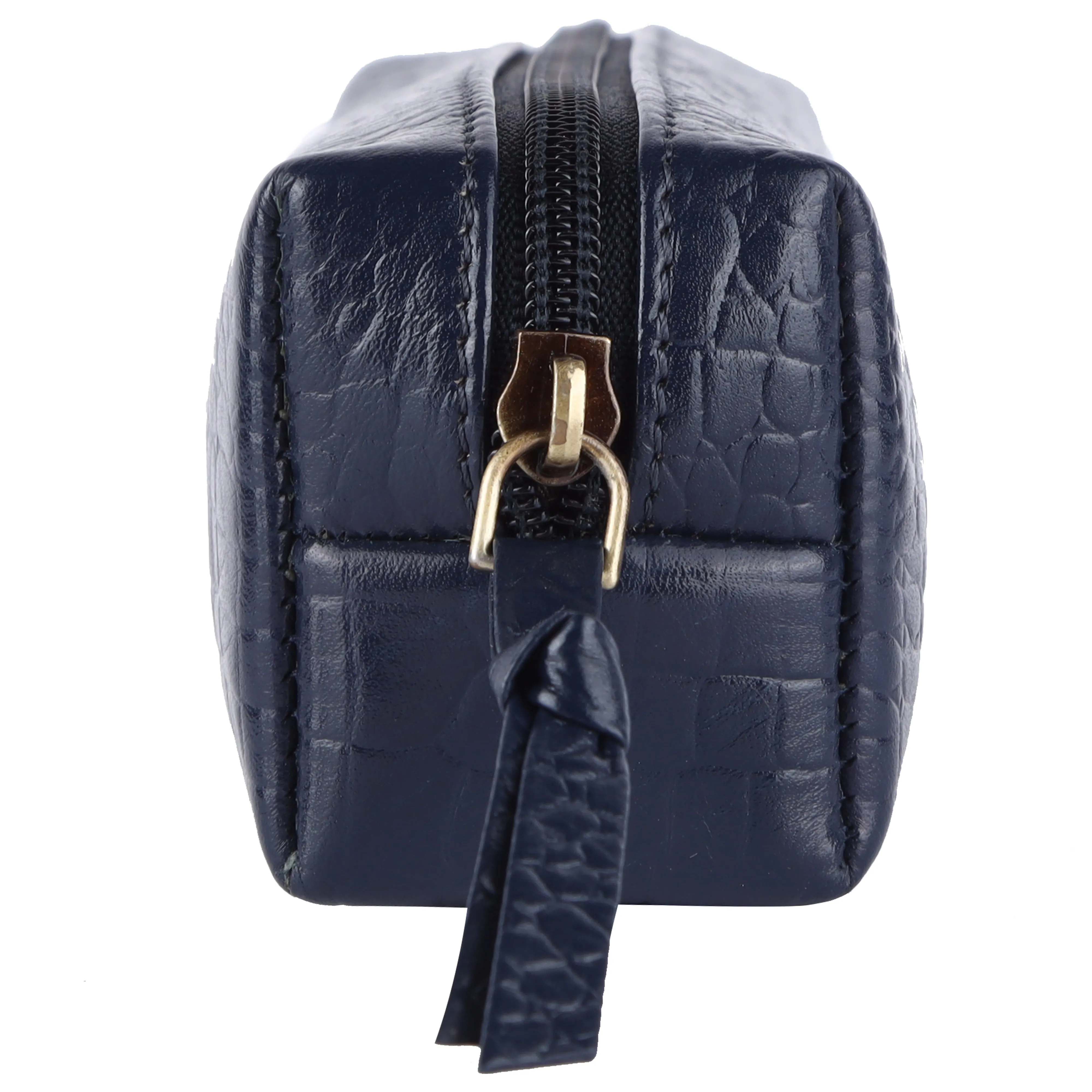 Leather Utility Pouch - Multi-Use Pencil Case, Cosmetic, Stationery, Coin, and Makeup Brush Pouch for Women & Men