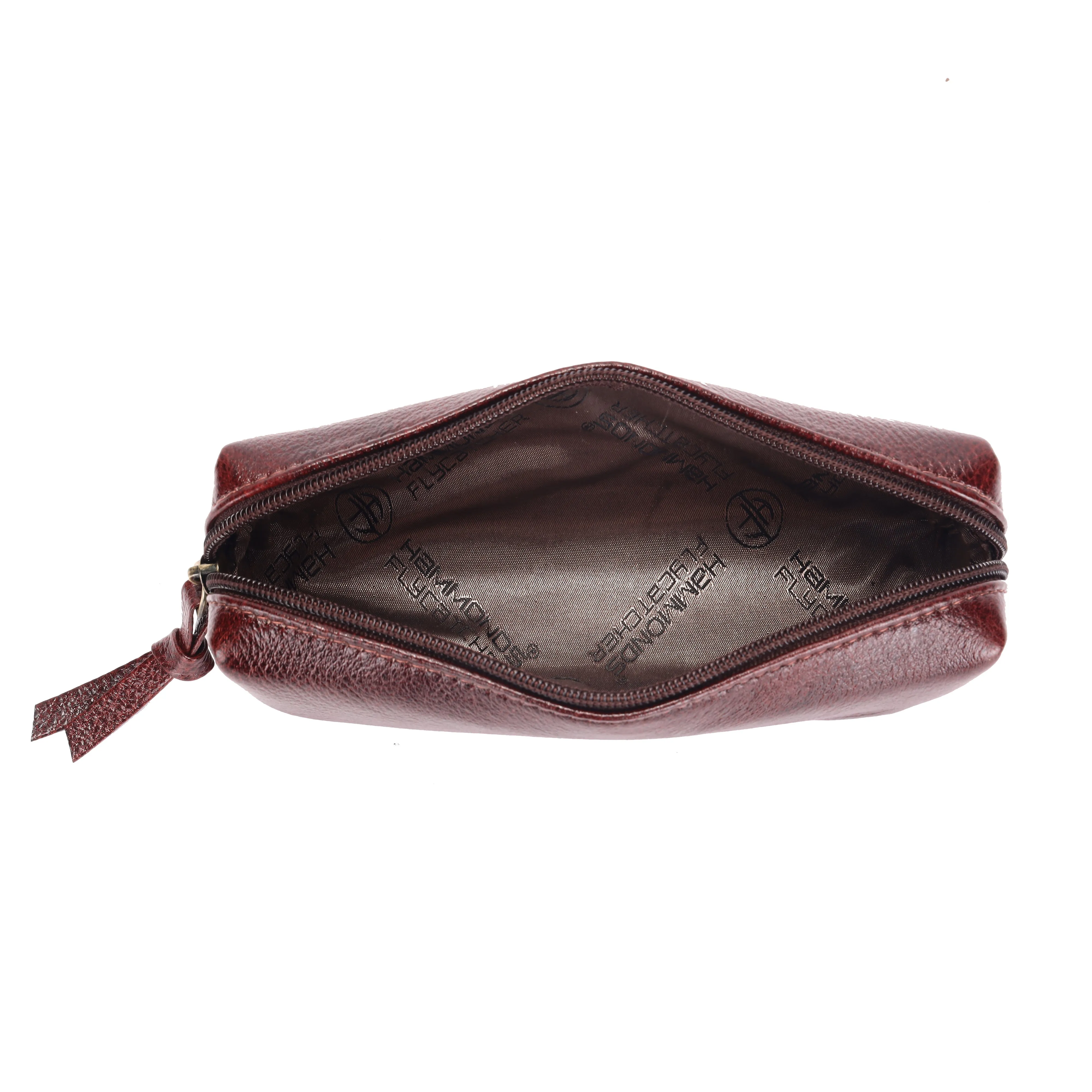 Leather Utility Pouch - Multi-Use Pencil Case, Cosmetic, Stationery, Coin, and Makeup Brush Pouch for Women & Men