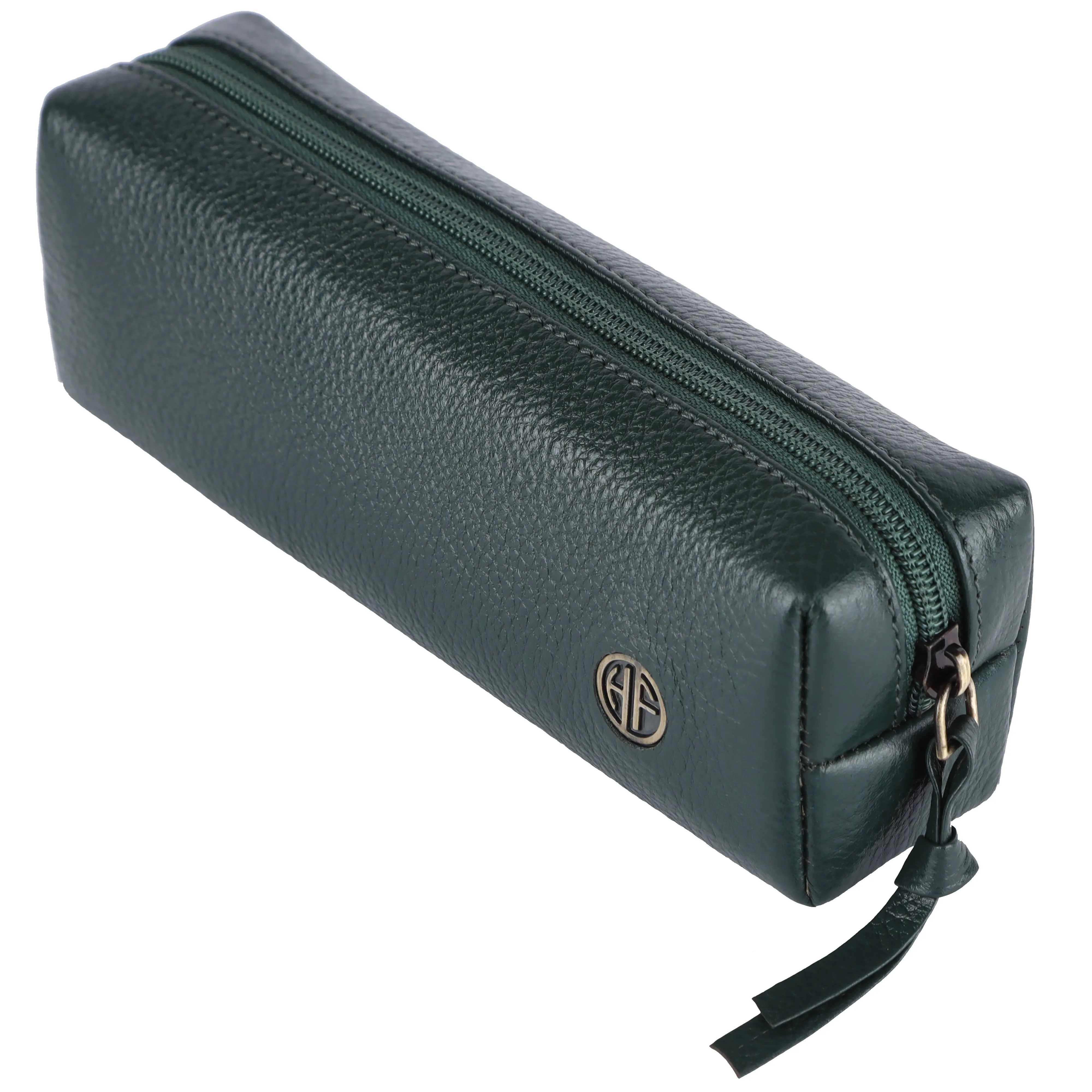 Leather Utility Pouch - Multi-Use Pencil Case, Cosmetic, Stationery, Coin, and Makeup Brush Pouch for Women & Men