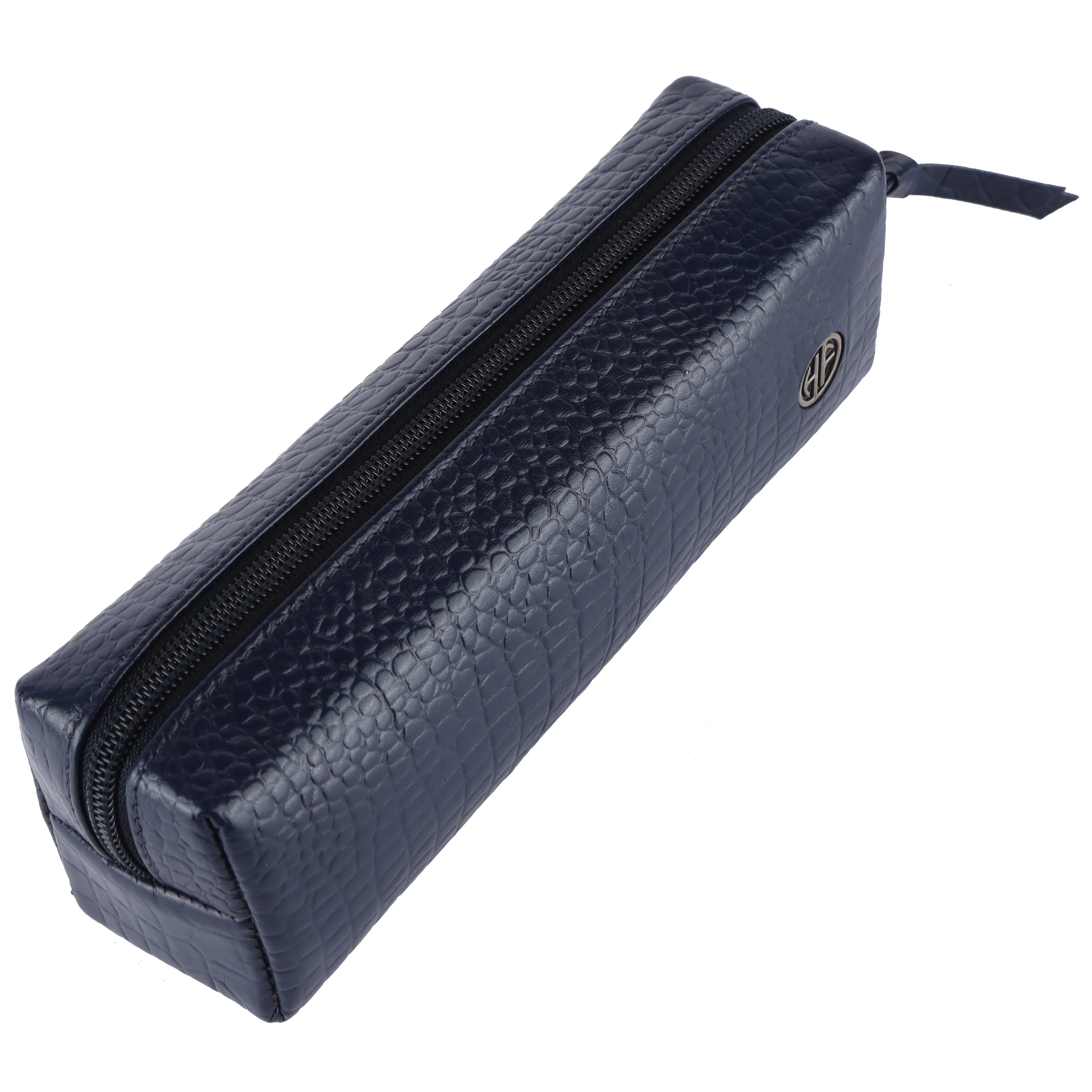 Leather Utility Pouch - Multi-Use Pencil Case, Cosmetic, Stationery, Coin, and Makeup Brush Pouch for Women & Men