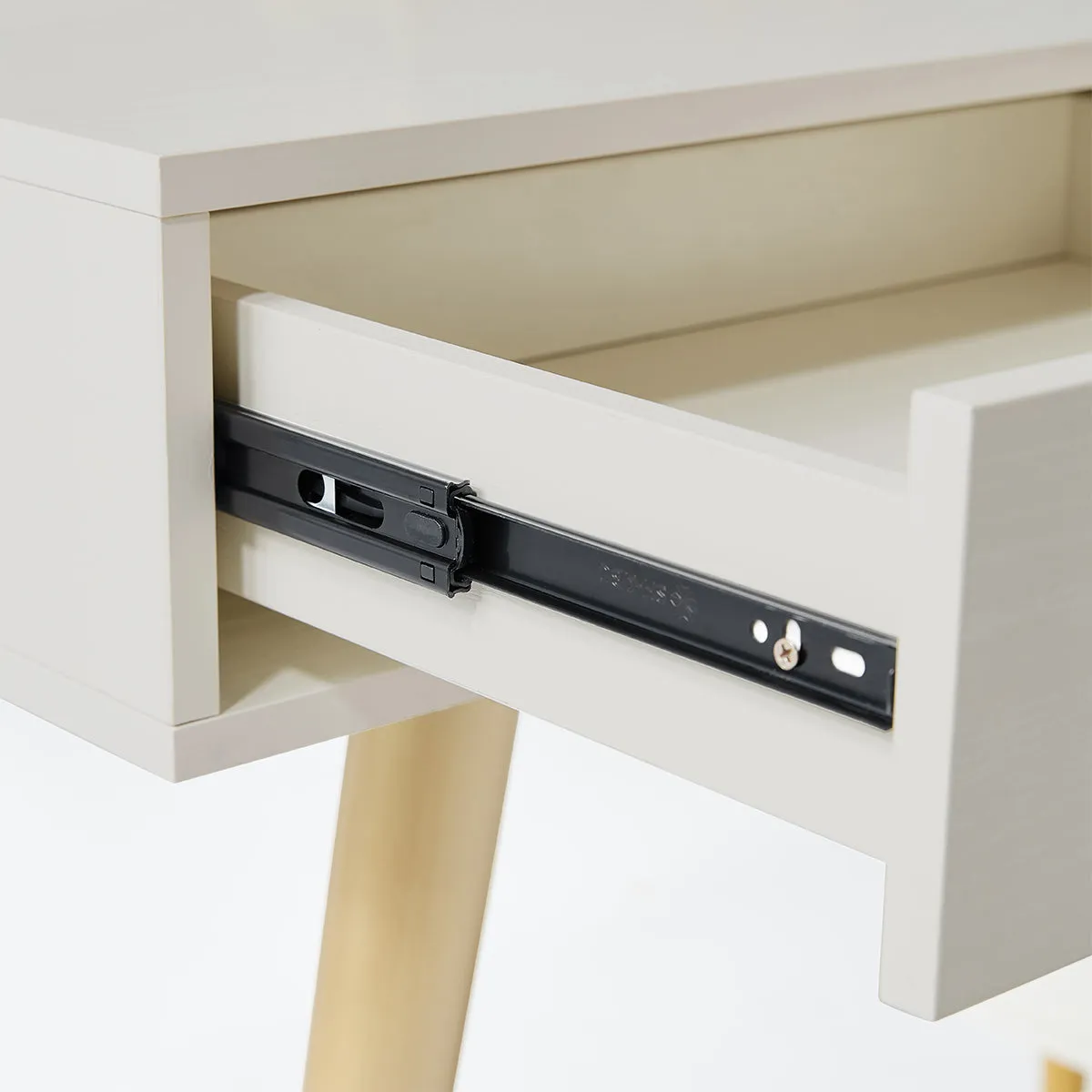 Luxury Dressing Table with Ivory Stool Set