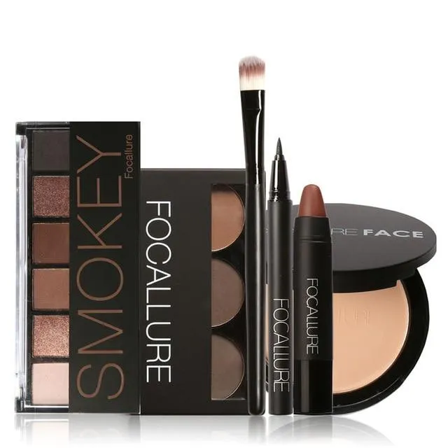 Makeup Tool Kit With Sexy Matte Lipstick Beauty Eyeshadow/Eyebrow/Eyeliner Pen/Brush