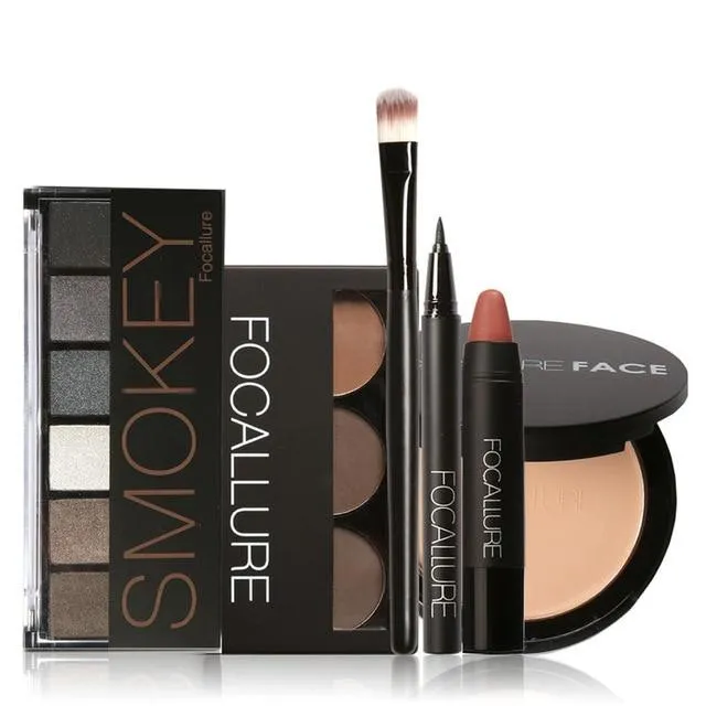 Makeup Tool Kit With Sexy Matte Lipstick Beauty Eyeshadow/Eyebrow/Eyeliner Pen/Brush