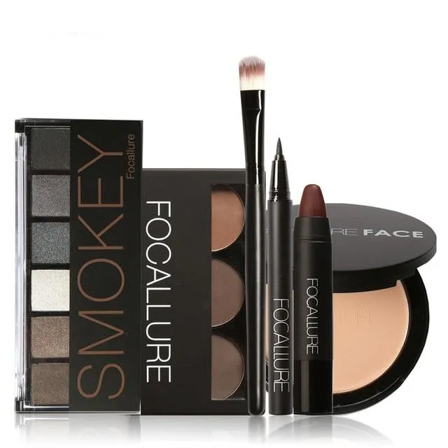 Makeup Tool Kit With Sexy Matte Lipstick Beauty Eyeshadow/Eyebrow/Eyeliner Pen/Brush