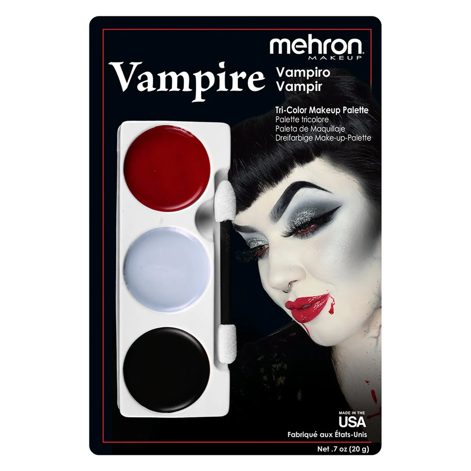 Mehron Vampire Tri Colour Make Up Palette