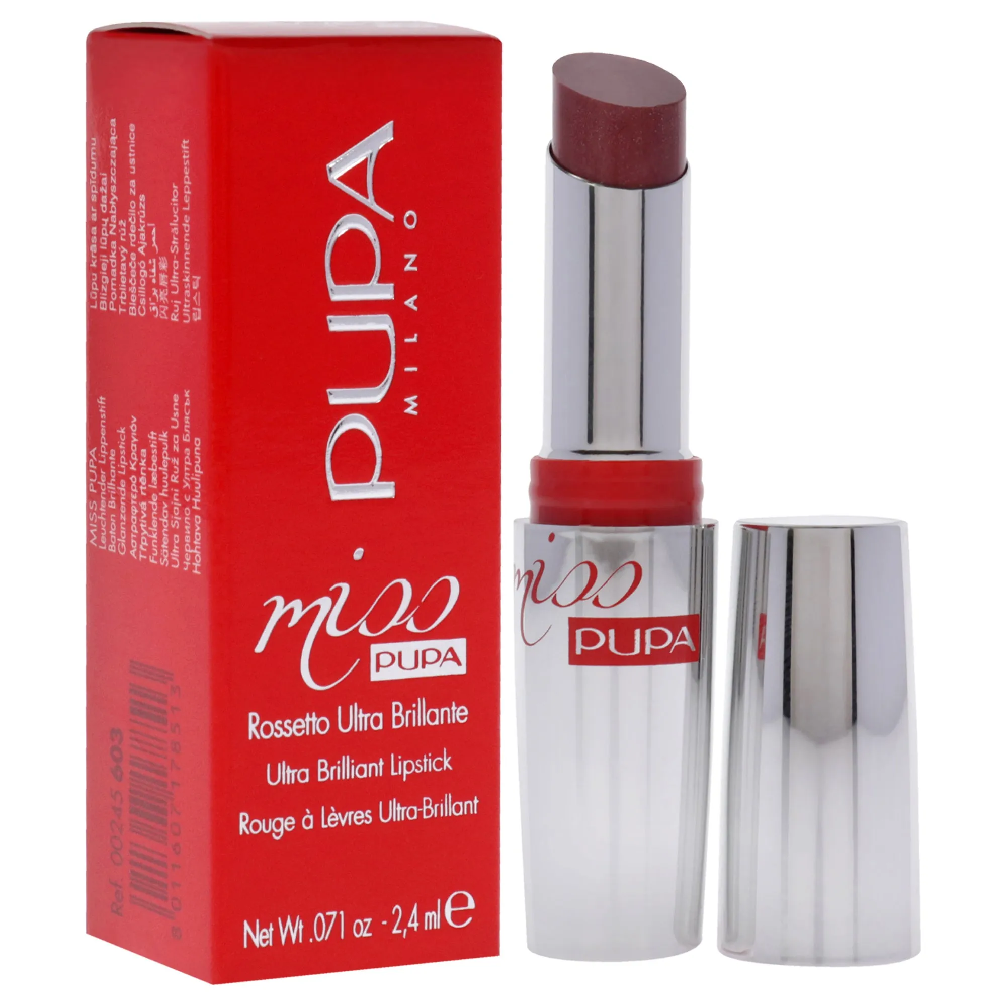 Miss Pupa Ultra Brilliant Lipstick - 603 Upper East Side by Pupa Milano for Women - 0.071 oz Lipstick