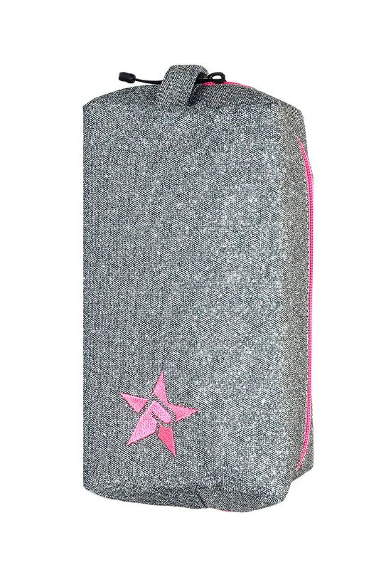Moonstruck Rebel Makeup Bag with Pink Zipper