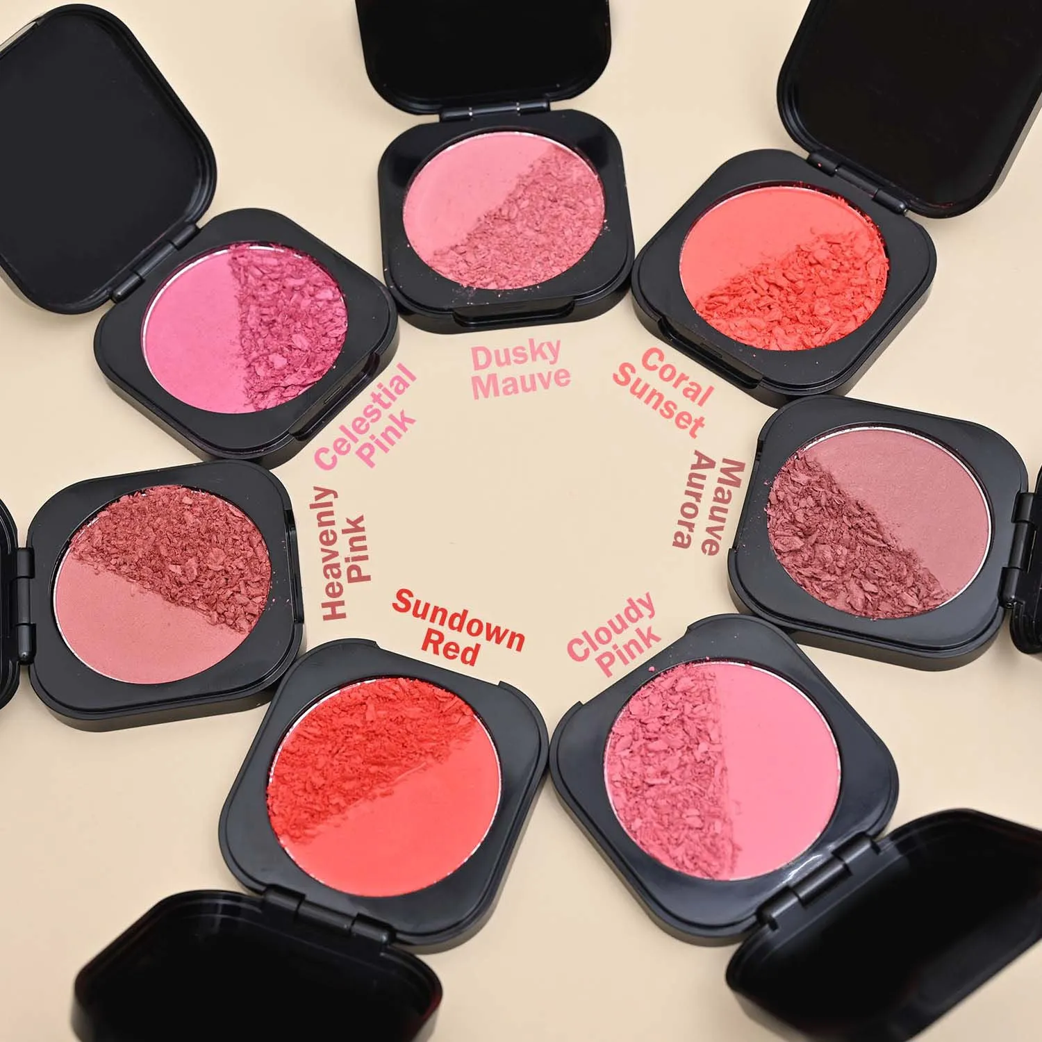 NY Bae Sunset Skyline Blush - Coral Sunset 06 (5 g) | Coral | Matte Finish | Rich Colour | Blendable | Multipurpose | Travel Friendly