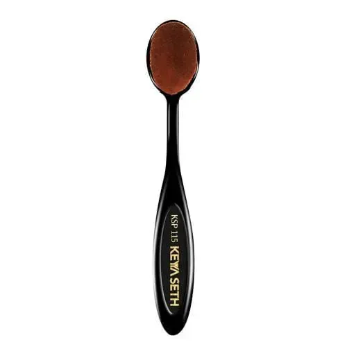 Oval Foundation Brush Super Densely Soft, Rounded Ultra-Fine Fibers for Streak-Free, Flawless Coverage & Even Application (KSP-115)