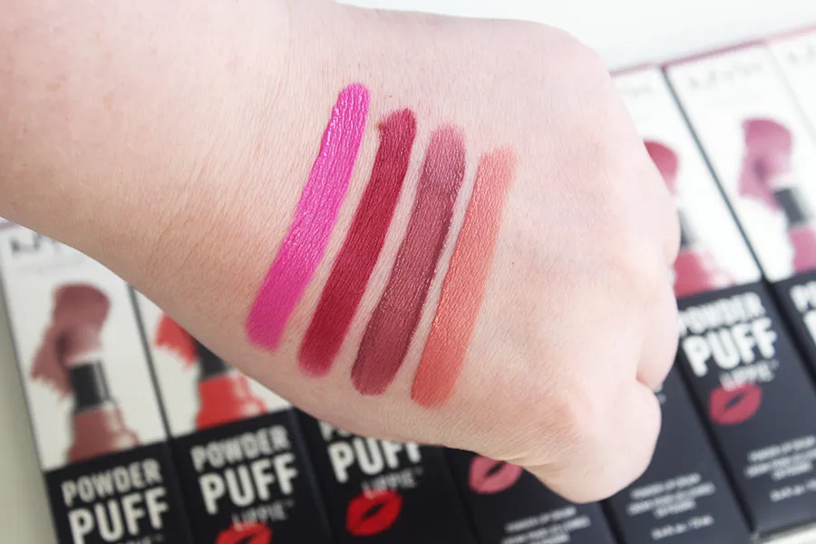 Pack of 4pcs Trendy Puff Blushes Cheek Puff Blush