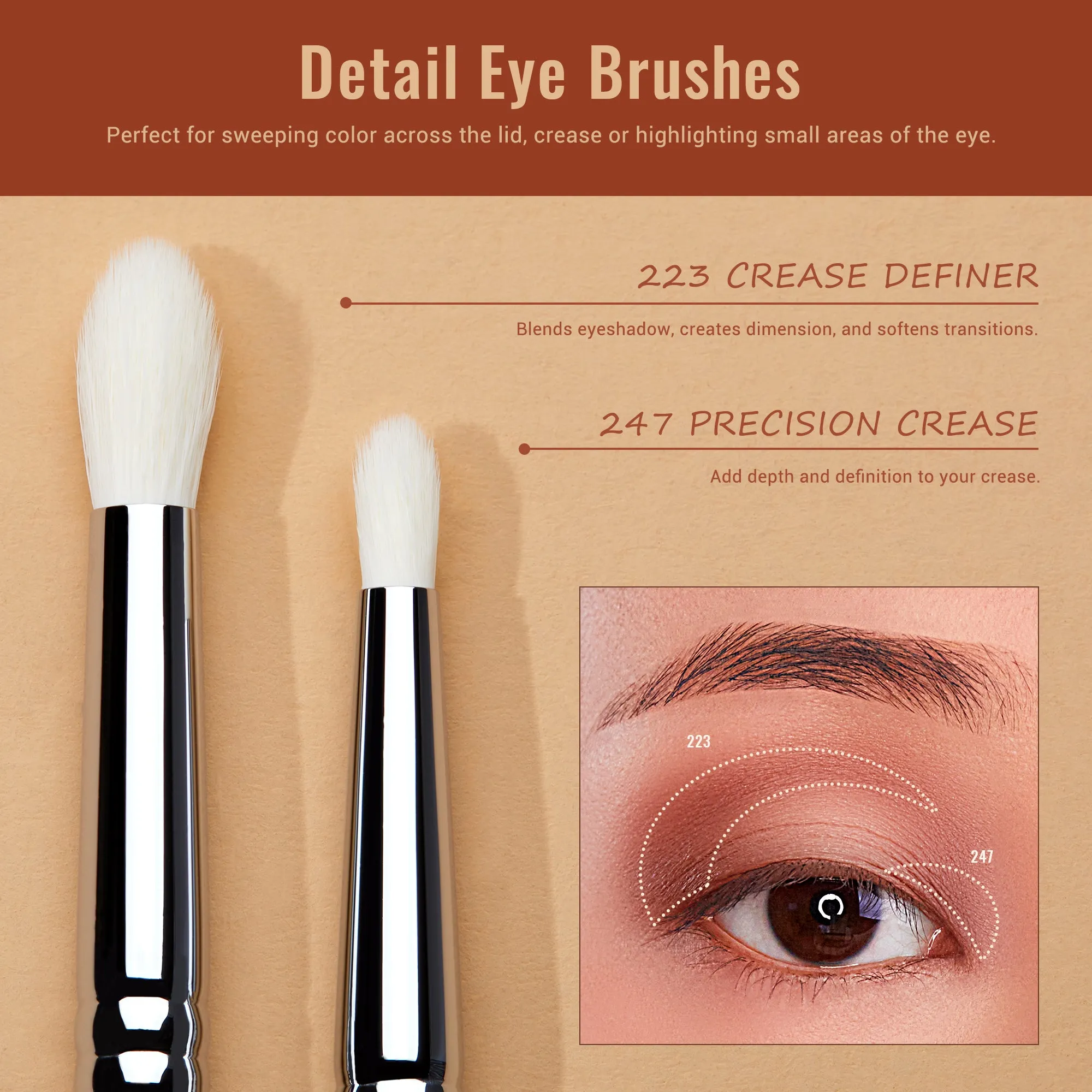 PRO Eyeshadow Brush Set 7pcs T334
