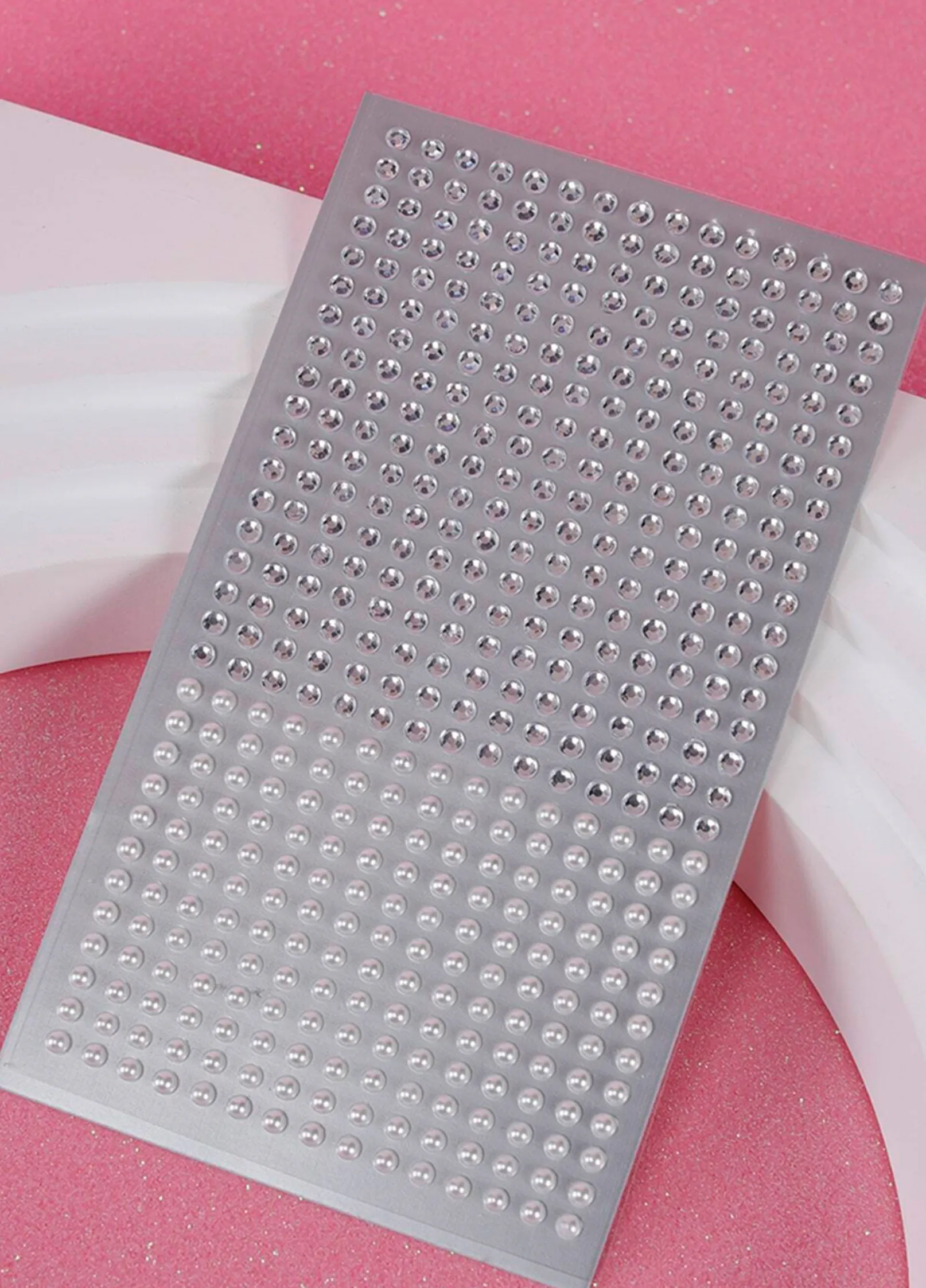 Rhinestone and Pearl Sticker Set