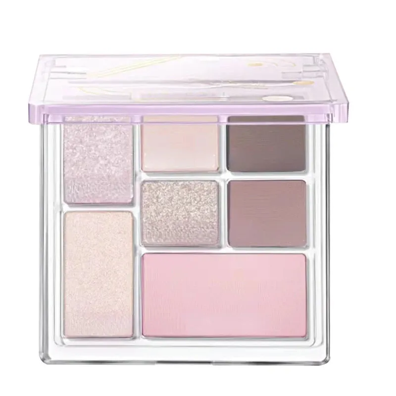 Seven-color eyeshadow palette earth-colored pearlescent matte makeup eyeshadow
