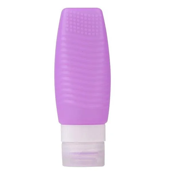 Silicone Brush Cleaner and Travel Bottle (4 Pack)