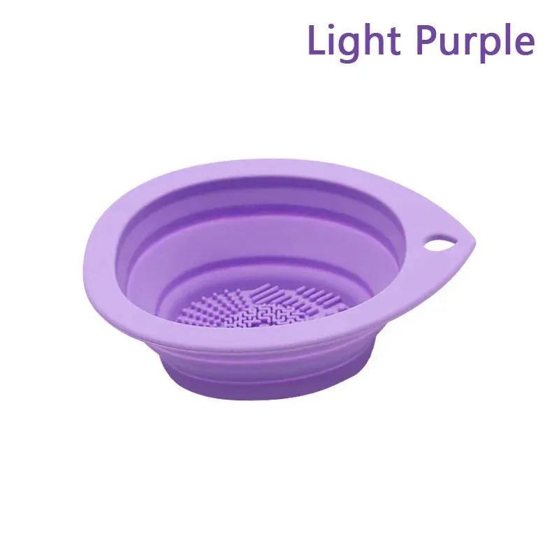 Silicone Makeup Brush Cleaner Foldable Scrubber Mat Tool