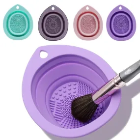 Silicone Makeup Brush Cleaner Foldable Scrubber Mat Tool
